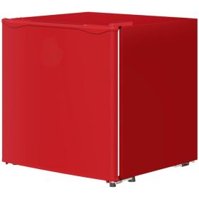 1.1 Cu.Ft Countertop Mini Freezer, Compact Upright Freezer With Removable Shelves, Red