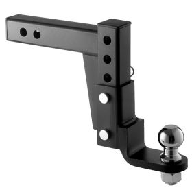 Trailer Hitch Ball Mount, Fit 2-Inch Receiver, Adjustable Trailer Hitch With 2 Inch Ball & Pin, 7500 Lbs GTW, 9.5 Inch Drop, Towing Ball Mounts For RV