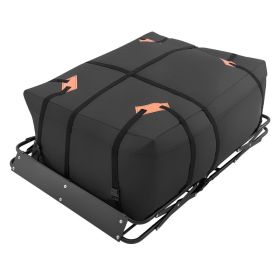 Roof Rack Cargo Basket, 51 X 36 X 4 In, Heavy Duty Roof Top Carrier Basket With Folding Design, 200 Lbs Capacity, All-Weather Easy-Install Car Top Lug