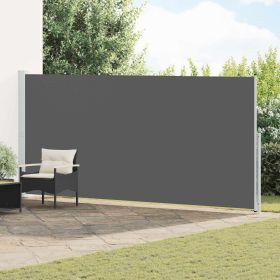 Retractable Side Awning 86.61 x 236.22 in Polyester Rectangular