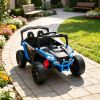Blue 12V Kids Ride On UTV Truck: Battery Powered Electric Vehicle with Rear Suspension & Remote Control for 3-5 Years Old