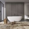 66.9 inch freestanding solid surface soaking bathtub for bathroom