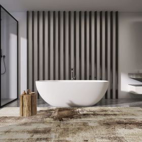 66.9 inch freestanding solid surface soaking bathtub for bathroom