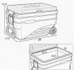 84-Quart Portable Wheeled Ice Cooler with Foldable Pull Handle for Easy Transport Large Capacity Picnic Cooler with Storage Compartment
