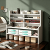 6-Tier Compact Storage Rack for Small Spaces 4 Removable Shelves Home Office Organizer Metal Wire Shelf Rack