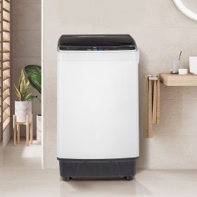 Full-Automatic Washing Machine Top Load Portable Compact Laundry Washer Spin with Drain Pump