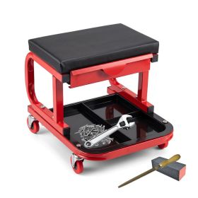 Automotive Mechanic Rolling Stool with Trays for Garage
