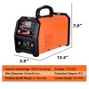 4 in 1 MIG/MMA/Lift TIG Portable Inverter Welder, 160A Dual Voltage 110/220V IGBT Welding Machine, Gasless Flux Core Wire Welding Equipment for DIY Me