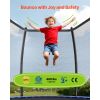 Outdoor Trampoline, 12FT Recreational Trampoline, ASTM Approved Trampolines with Enclosure Net & Thickened Pad, Max 400 lbs Weight Capacity