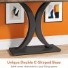 100 Cm Console Table Thin Entrance Area Or Foyer Table with Geometric Base Living Room Decor Minimalist Style Furniture