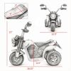 Yellow 6V Kids Electric Motorcycle 3-Wheels Motorbike Ride-On Dirt Bike with Realistic Sounds for Outdoor Fun