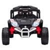 White 12V Electric Kids UTV Ride On Truck: Battery Powered with Rear Suspension, Parental Remote for Toddlers 3-5Y