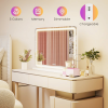 19"x22" LED Vanity Mirror with Lights, Dimmable 3-Color Modes, Touch Screen Makeup Mirror for DressingTable, White SquareDesign