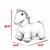 6V Electric Kids Ride On Unicorn: Battery Powered Animal Toy with Music, Foot Pedal & Forward Movement for Toddlers 18-36 Months