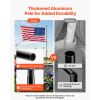 Flag Pole, 20ft Heavy Duty Telescopic Flagpole Kit with Mounting Base for Vehicles