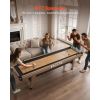 9 ft Shuffleboard Table, Scratch-Resistant Playfield for Smooth, Fast Puck Action, Pedestal Legs with Levelers for Optimum Stability