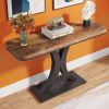 100 Cm Console Table Thin Entrance Area Or Foyer Table with Geometric Base Living Room Decor Minimalist Style Furniture