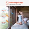 Window Privacy Film, One Way Window Tint, Daytime Mirror Reflective Heat Control Glass