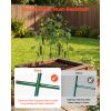 Cucumber Trellis 4 Pack, A-Frame Garden Trellises for Raised Bed, Metal Rustproof Coating Plant Support for Vine, Climbing Plants, Peas, Beans