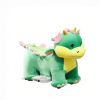 Green 6V Electric Ride On Horse: Battery Powered Toy with Music, Forward Movement & Silent PU Wheels for 18-36 Months