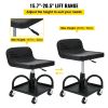 Rolling Garage Stool, 300LBS Capacity, Adjustable Height from 15.7 in to 20.5 in, Mechanic Seat with 360-degree Swivel Wheels and Tool Tray