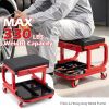 Automotive Mechanic Rolling Stool with Trays for Garage