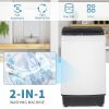 Full-Automatic Washing Machine Top Load Portable Compact Laundry Washer Spin with Drain Pump