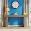 Long Console Table, Wooden Rectangular Sofa Table Behind The Couch