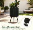 Plant Pot with Stand And Tapered Legs 14 Inch Size Options Available for Home Garden Decor