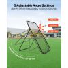 Baseball Softball Rebounder Net 4 x 6 ft Pitch Back Trainer Target, 5 Adjustable Angles with Strike Zone, Steel Frame