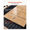 9 ft Shuffleboard Table, Scratch-Resistant Playfield for Smooth, Fast Puck Action, Pedestal Legs with Levelers for Optimum Stability