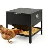 Heavy Duty Stainless Steel Chicken Feed Hopper with Lift Top Cover