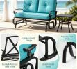 2 Seats Outdoor Swing Glider Chair Comfortable Cushions Wooden Frame Garden Swings for Backyard Porch Park