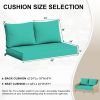Outdoor Loveseat Cushion Set, 48 x 24 inch, Water Repellent Patio Furniture Cushions Replacement