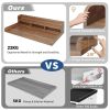 (58" Width x 28" Depth) Washer Dryer Countertop with Non-slip Pads, Laundry Wood Shelf Topper with Edge