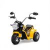 Yellow 6V Kids Electric Motorcycle 3-Wheels Motorbike Ride-On Dirt Bike with Realistic Sounds for Outdoor Fun