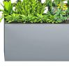 Gray Galvanized Steel Raised Garden Bed Planter Box with Trellis for Climbing Plants Vegetables Vines 43 X 16 X 70