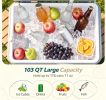 103 Outdoor Portable Ice Cooler with Foldable Pull And Carry Handles Wheeled for Easy Transport
