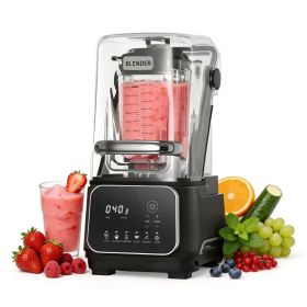 Blender, 68 Oz Professional Countertop Blenders With Shield, 2200W 26000RPM Kitchen Food Processor Combo, Self-Cleaning, Speed Adjustable, 6 Preset Me (Option: Default)