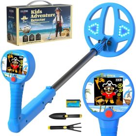 Innovative Colorful LCD Metal Detector For Kids 6.7-inch LED-Illuminated Coil, Lightweight & Adjustable, Safe Rubber Grip The Ideal Gift For Boys And (Option: Blue)