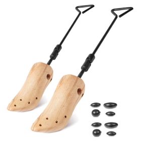 M-L Options -- 1Pc One Pair Boot Stretcher Adjustable Width Shoe Shaper Wooden Boot Widener Expander For Men Women (Option: L)