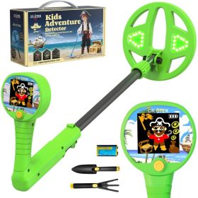 Innovative Colorful LCD Metal Detector For Kids 6.7-inch LED-Illuminated Coil, Lightweight & Adjustable, Safe Rubber Grip The Ideal Gift For Boys And (Option: Green)