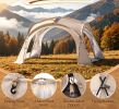 Dome Beach Tent Canopy with 4 Removable Zippered Sidewalls for 12-15 People Easy Setup Outdoor Privacy Screen Protection