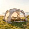 Dome Beach Tent Canopy with 4 Removable Zippered Sidewalls for 12-15 People Easy Setup Outdoor Privacy Screen Protection
