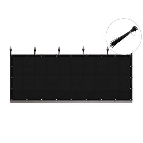 90% Black Privacy Fence Screen (size: 4*50ft)
