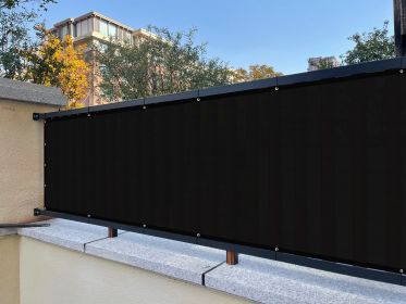 90% Black Privacy Fence Screen (size: 3*10ft)