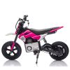 24V Kids Electric Motocross Ride On Motorcycle, 200W High Speed Hub Motor Dirt Bike Toy with Rear Shock Absorber, Adjustable Speed
