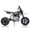 24V Kids Electric Motocross Ride On Motorcycle, 200W High Speed Hub Motor Dirt Bike Toy with Rear Shock Absorber, Adjustable Speed