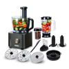 KÃ¼chenmaschine, 1100W Food Processor, 3.2L SchÃ¼ssel &1,5L BehÃ¤lter, Multifunktional mit Hacken, Schneiden, Kneten, Entsaften