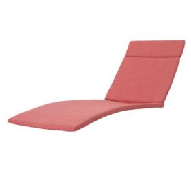 Two Salem Outdoor Lounge Chair Cushions, Lounge Chair Not Included. (Option: Red)